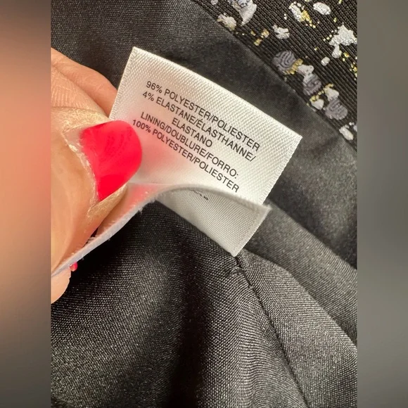 #409-Kasper Black/Silver/Gold 100%Polyester Woman’s Blazer Size 4 in EUC!! - Picture 4 of 4